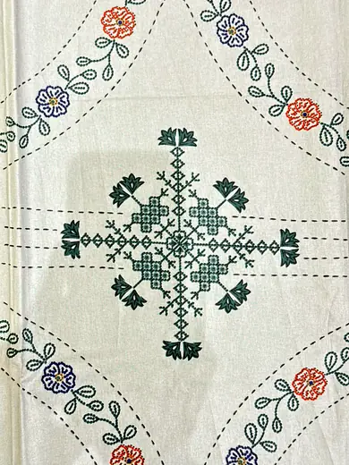 Garden Medallion jaipuri print cotton bedsheet