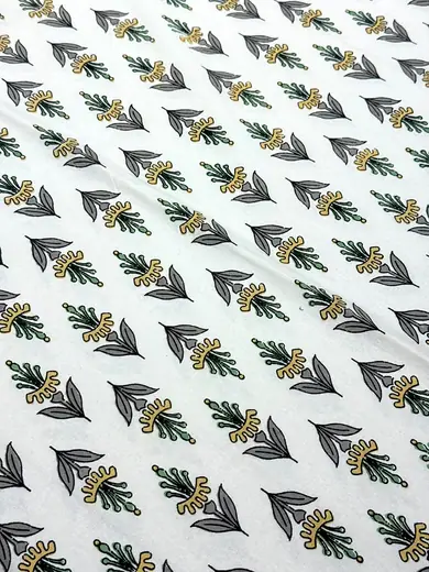 Golden Sprig Botanical jaipuri print cotton bedsheet