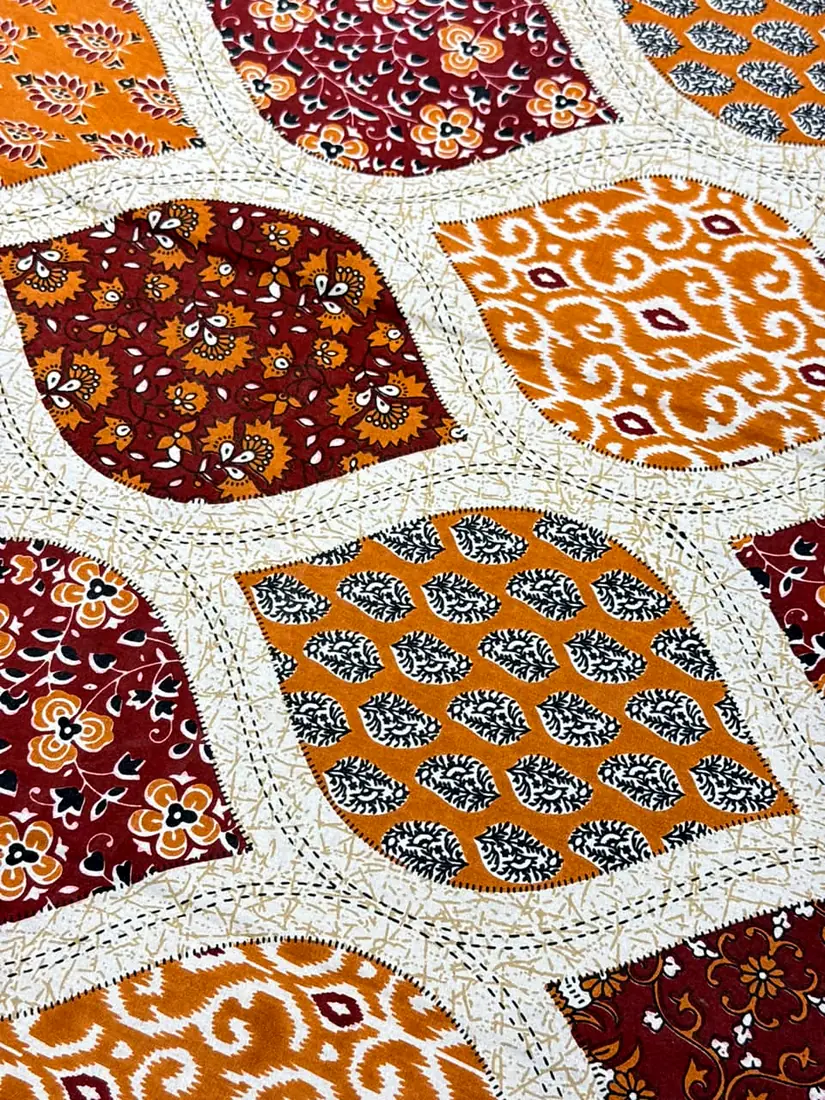 Kesari Naqsh Jaipuri print cotton bedsheet, photo 1