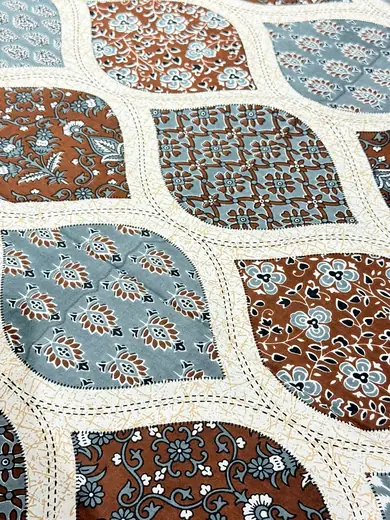 Rangrezana jaipuri print cotton bedsheet