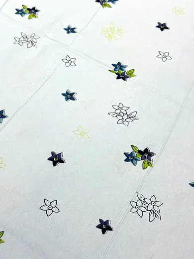 Wildflower Whisper jaipuri print cotton bedsheet